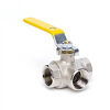 3-Way BSPP Ball Valve &mdash; hydraulic valve for flow control, pressure regulation, or circuit protection in mobile and industrial hydraulic systems, supplied by Fluid Power Distributors (FPD), Hamilton New Zealand &mdash; hydraulic valve specialists for construction, agriculture, forestry, and industrial applications across New Zealand