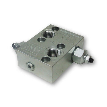 M+S Hydraulic M+S Cross Line Relief Valve (KP Series) &mdash; European-made hydraulic valve or accessory for orbital motor circuit control and protection, supplied by Fluid Power Distributors (FPD), Hamilton New Zealand &mdash; call (07) 849 5771