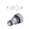 Cartridge Check Valve 3/4-16 UNF-2A — hydraulic valve for flow control, pressure regulation, or circuit protection in mobile and industrial hydraulic systems, supplied by Fluid Power Distributors (FPD), Hamilton New Zealand — hydraulic valve specialists for construction, agriculture, forestry, and industrial applications across New Zealand