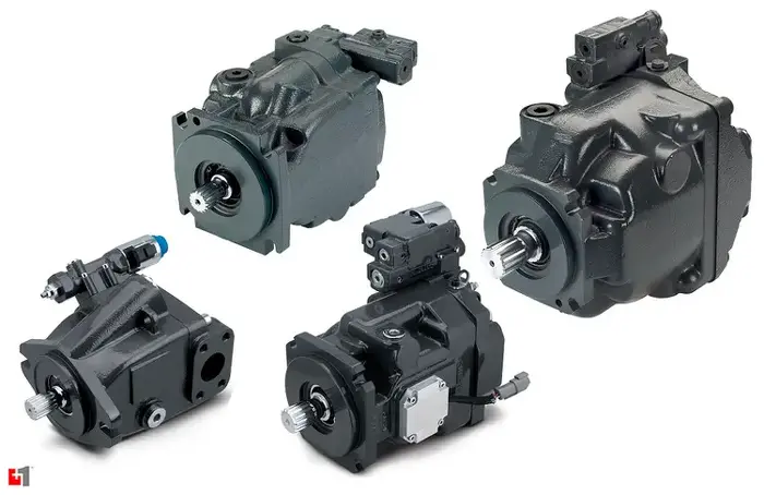 Danfoss Danfoss Series 45 Open Circuit Axial Piston Pumps axial piston pump for mobile hydrostatic drive applications &mdash; supplied by Fluid Power Distributors (FPD), Hamilton New Zealand &mdash; hydraulic components specialists serving construction, agriculture, forestry, and mining industries across New Zealand