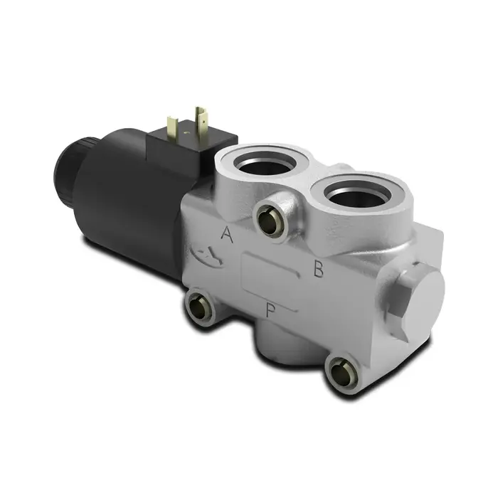 Walvoil DFE &mdash; ergonomic hydraulic joystick handle for remote control of pilot-operated mobile hydraulic circuits, supplied by Fluid Power Distributors (FPD), Hamilton New Zealand &mdash; hydraulic controls specialists for mobile plant and construction equipment across New Zealand