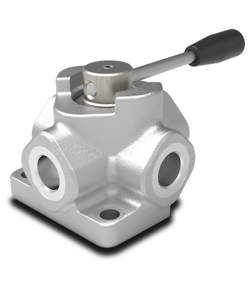 Walvoil DH Rotary Lever Type &mdash; ergonomic hydraulic joystick handle for remote control of pilot-operated mobile hydraulic circuits, supplied by Fluid Power Distributors (FPD), Hamilton New Zealand &mdash; hydraulic controls specialists for mobile plant and construction equipment across New Zealand