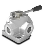 Walvoil DH Rotary Lever Type &mdash; ergonomic hydraulic joystick handle for remote control of pilot-operated mobile hydraulic circuits, supplied by Fluid Power Distributors (FPD), Hamilton New Zealand &mdash; hydraulic controls specialists for mobile plant and construction equipment across New Zealand