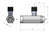 Inline Unidirectional pressure compensated flow regulator — hydraulic valve for flow control, pressure regulation, or circuit protection in mobile and industrial hydraulic systems, supplied by Fluid Power Distributors (FPD), Hamilton New Zealand — hydraulic valve specialists for construction, agriculture, forestry, and industrial applications across New Zealand