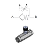 Inline Unidirectional pressure compensated flow regulator — hydraulic valve for flow control, pressure regulation, or circuit protection in mobile and industrial hydraulic systems, supplied by Fluid Power Distributors (FPD), Hamilton New Zealand — hydraulic valve specialists for construction, agriculture, forestry, and industrial applications across New Zealand