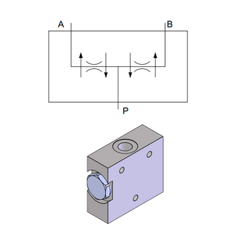 Flow Divider with Cartridge &mdash; hydraulic valve for flow control, pressure regulation, or circuit protection in mobile and industrial hydraulic systems, supplied by Fluid Power Distributors (FPD), Hamilton New Zealand &mdash; hydraulic valve specialists for construction, agriculture, forestry, and industrial applications across New Zealand