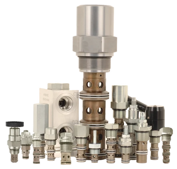 HydraForce cartridge flow valve &mdash; hydraulic control components supplied by FPD New Zealand