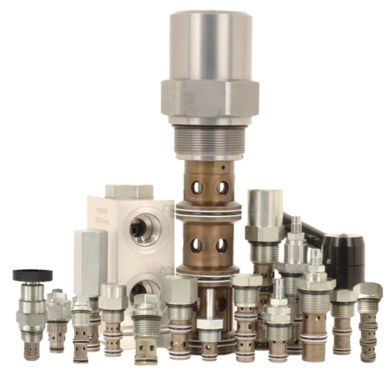 HydraForce cartridge flow valve — hydraulic control components supplied by FPD New Zealand