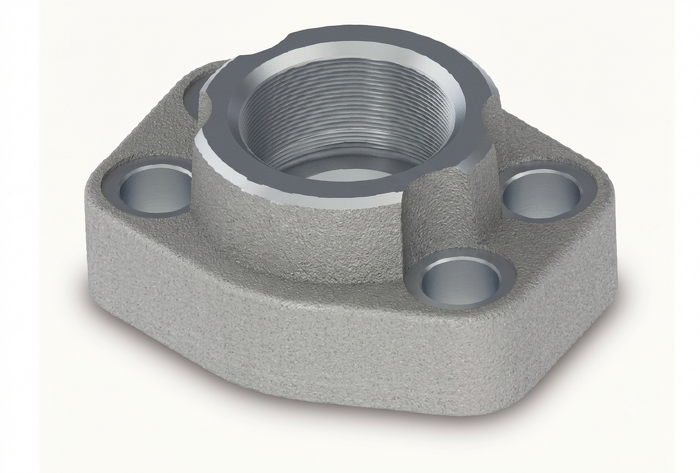 Port Adaptor SAE Pipe Threaded Flange Mounting with O-Ring &mdash; hydraulic system accessory for mobile and industrial hydraulic installations, supplied by Fluid Power Distributors (FPD), Hamilton New Zealand &mdash; hydraulic components specialists for construction, agriculture, and industrial sectors across New Zealand