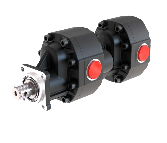 Blue Ascend Cast Iron Body Tandem Gear Pump, Group 40/40