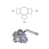 3-Way BSPP Ball Valve &mdash; hydraulic valve for flow control, pressure regulation, or circuit protection in mobile and industrial hydraulic systems, supplied by Fluid Power Distributors (FPD), Hamilton New Zealand &mdash; hydraulic valve specialists for construction, agriculture, forestry, and industrial applications across New Zealand