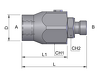 Inline Straight Rotary Coupling &mdash; hydraulic system accessory for mobile and industrial hydraulic installations, supplied by Fluid Power Distributors (FPD), Hamilton New Zealand &mdash; hydraulic components specialists for construction, agriculture, and industrial sectors across New Zealand