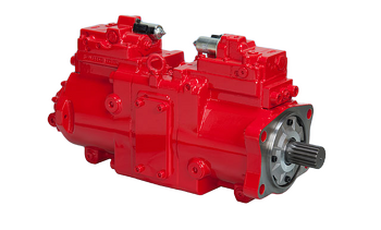 Kawasaki K7V series axial piston hydraulic main pump supplied by Fluid Power Distributors (FPD) &mdash; New Zealand's exclusive Kawasaki Precision Machinery (KPM) distributor and authorised service centre, stocking genuine K7V pump assemblies, parts, and seal kits for large excavators and heavy mobile plant, Hamilton New Zealand