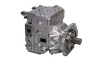 Kawasaki K8V series closed-loop axial piston hydraulic pump supplied by Fluid Power Distributors (FPD) &mdash; New Zealand's exclusive Kawasaki Precision Machinery (KPM) distributor and authorised service centre, stocking genuine pump assemblies, parts, and seal kits for hydrostatic transmission systems, Hamilton New Zealand