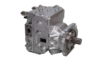 Kawasaki K8V series closed-loop axial piston hydraulic pump supplied by Fluid Power Distributors (FPD) — New Zealand's exclusive Kawasaki Precision Machinery (KPM) distributor and authorised service centre, stocking genuine pump assemblies, parts, and seal kits for hydrostatic transmission systems, Hamilton New Zealand