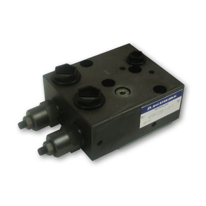 M+S Hydraulic M+S Overcentre Valve with Brake Release Port &mdash; European-made hydraulic valve or accessory for orbital motor circuit control and protection, supplied by Fluid Power Distributors (FPD), Hamilton New Zealand &mdash; call (07) 849 5771