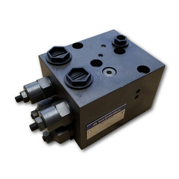 M+S Hydraulic M+S Overcentre & Cross Line Relief Valve with Brake Release &mdash; European-made hydraulic valve or accessory for orbital motor circuit control and protection, supplied by Fluid Power Distributors (FPD), Hamilton New Zealand &mdash; call (07) 849 5771