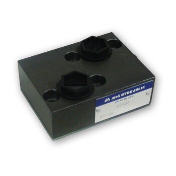 M+S Hydraulic M+S Shuttle Valve &mdash; European-made hydraulic valve or accessory for orbital motor circuit control and protection, supplied by Fluid Power Distributors (FPD), Hamilton New Zealand &mdash; call (07) 849 5771