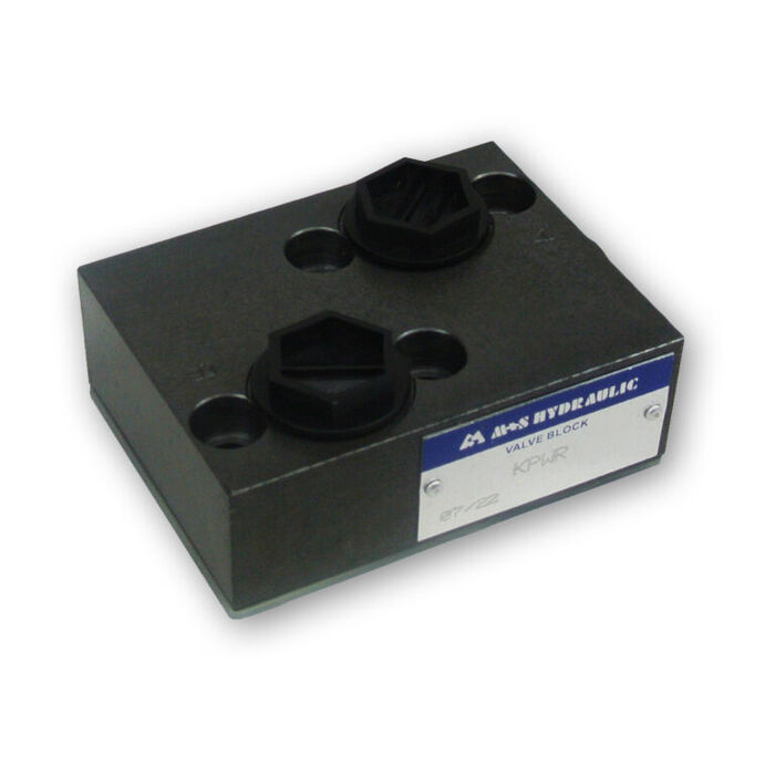 M+S Hydraulic M+S Shuttle Valve &mdash; European-made hydraulic valve or accessory for orbital motor circuit control and protection, supplied by Fluid Power Distributors (FPD), Hamilton New Zealand &mdash; call (07) 849 5771