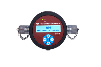 Hydrotechnik Optical Particle Counter (Patrick) &mdash; portable hydraulic test and measurement instrument for flow, pressure, temperature, and contamination monitoring, supplied by Fluid Power Distributors (FPD), Hamilton New Zealand &mdash; hydraulic diagnostic specialists serving mobile plant and industrial sectors across New Zealand