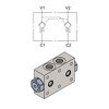 Flangiable Dual Pilot Operated Check Valve — hydraulic valve for flow control, pressure regulation, or circuit protection in mobile and industrial hydraulic systems, supplied by Fluid Power Distributors (FPD), Hamilton New Zealand — hydraulic valve specialists for construction, agriculture, forestry, and industrial applications across New Zealand