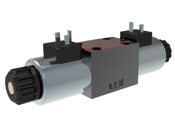 Argo-Hytos CETOP 3 Solenoid Operated Directional Control Valve &mdash; hydraulic directional control valve for mobile and industrial applications, supplied by Fluid Power Distributors (FPD), Hamilton New Zealand &mdash; hydraulic valve specialists for construction, agriculture, and manufacturing across New Zealand