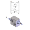 Dual Cross-Over Direct Acting Relief Valve (1inch Ports) &mdash; hydraulic valve for flow control, pressure regulation, or circuit protection in mobile and industrial hydraulic systems, supplied by Fluid Power Distributors (FPD), Hamilton New Zealand &mdash; hydraulic valve specialists for construction, agriculture, forestry, and industrial applications across New Zealand
