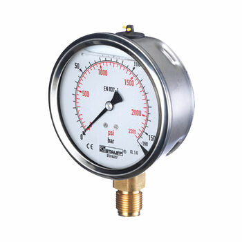 Stauff Analogue Pressure Gauges &mdash; hydraulic test and measurement equipment for system diagnostics and commissioning, supplied by Fluid Power Distributors (FPD), Hamilton New Zealand &mdash; hydraulic diagnostic specialists for mobile plant and industrial sectors across New Zealand