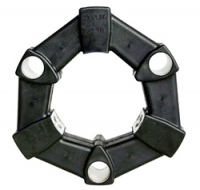 3 Hole Rubber Coupling w / Through Holes