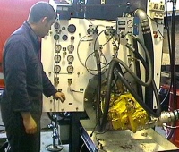 Hydraulic pump testing facility