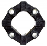4 Bolt Rubber Coupling w/ Stepped Holes