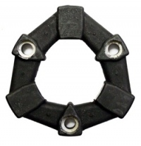 3 Bolt Rubber Coupling w/ Stepped Holes